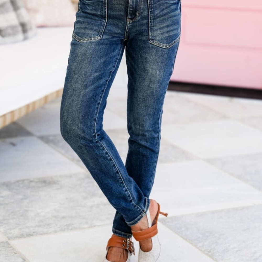 Judy Blue Straight Leg Blue Jeans